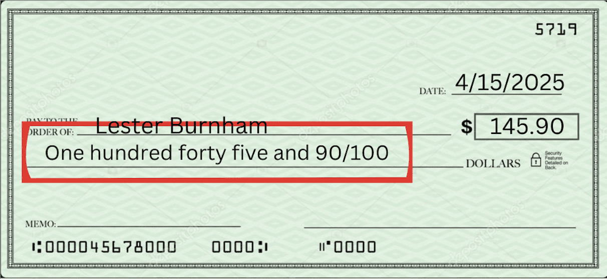 how to write a check how to write checks